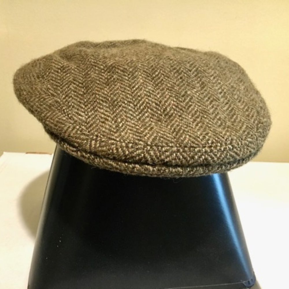 HARRIS TWEED NEWSBOY CAP BY KANGOL